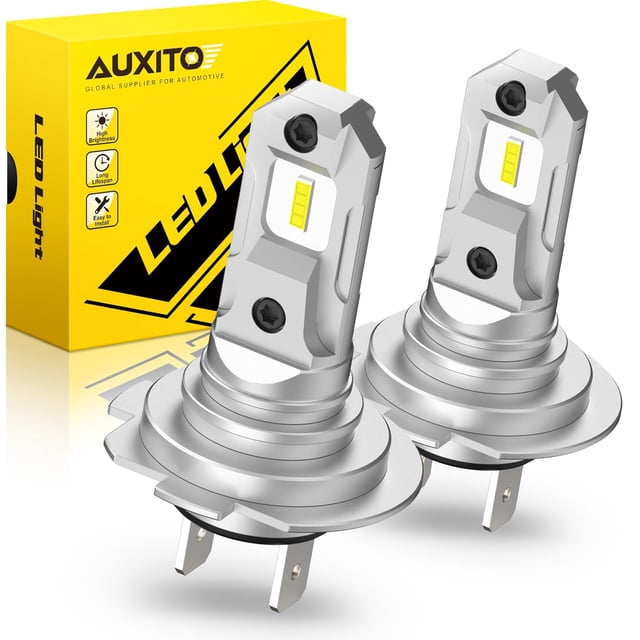 Bombillas LED AUXITO, actualizadas, 2025, H7, H7ll, 6500 K, paquete de 2