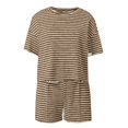 thumbnail image 3 of MAIHAN Womens Two Piece Outfits Spring Outfits for Women 2026 Short Sleeve Tops Shorts Trendy 2 Piece Summer Shorts Set Dressy Casual Outfits for Women, 3 of 5