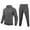 Dark Gray, variant on Men's Suits Fashion Hoodie Letter Print Design Casual Sportswear Sweatshirt for Everyday Wear