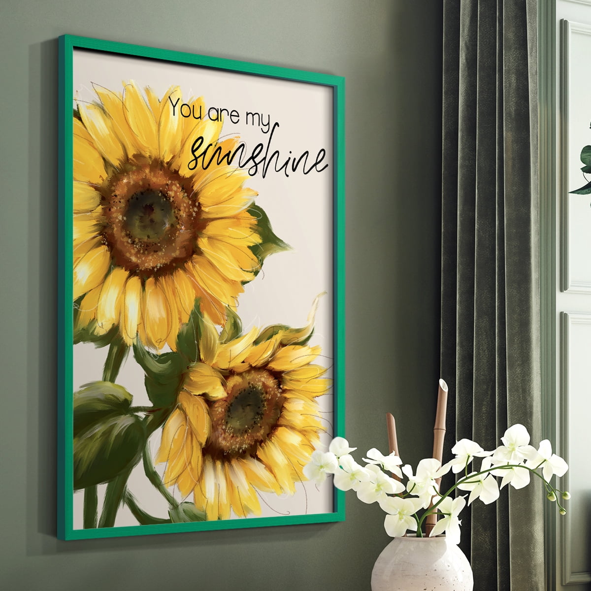 You Are My Sunshine Framed Print - Solid Wood in Single Picture Frame Solid Wood 2 Framed Print