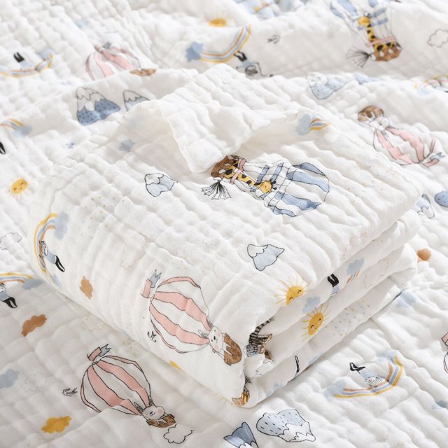Toalla de baño de gasa de seis capas de algodón Toalla de baño de algodón para recién nacidos Toalla de baño para niños Toalla de baño para bebés recién nacidos