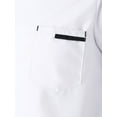 thumbnail image 6 of YONGHS Men's Chef Coat Kitchen Canteen Jacket Uniform with Pocket M-4XL White XXL, 6 of 7