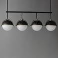 thumbnail image 3 of 12414SWBKWBR-Maxim Lighting-Duke - 4 Light Linear Pendant-14.75 Inches Tall and 8.75 Inches Wide-Black/Weathered Brass Finish, 3 of 5