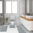 thumbnail image 6 of Ileading Bathroom Rugs Sets 4 Piece, Super Soft and Absorbent Non Slip Microfiber Toilet Bathroom Mats, 6 of 14