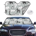 thumbnail image 2 of Balery African Animals Print Car Windshield Sun Shade,Windshield Sunshade for Car Pickup Truck SUV Accessories-Medium, 2 of 7