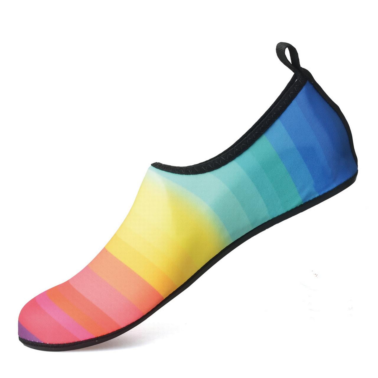 Water Shoes Women's Men's Non Slip Aqua Socks Swim Shoes for Beach Surfing Yoga Pool 8.5-9 Women/7-7.5 Men