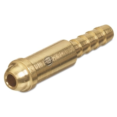 Inert Arc Nipples, 200 Psig, Brass, 2 7/32 In, 3/16 In Hose Id | Bundle of 5 Each