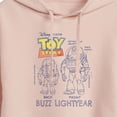thumbnail image 3 of Toy Story 4 - Buzz Sketches - Juniors Cropped Pullover Hoodie, 3 of 5