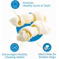 thumbnail image 2 of Rawhide Dog Bone Chews 3-4" | Premium Beef Hide Bones by 123 Treats (100 Bones), 2 of 8