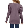 thumbnail image 6 of KAUOD Girls Long Sleeve Shirts Tops Plain Crew Neck Soft Blouse Teen Kids Cute Comfy Casual Tops Clothes Pullover Tops, 6 of 9