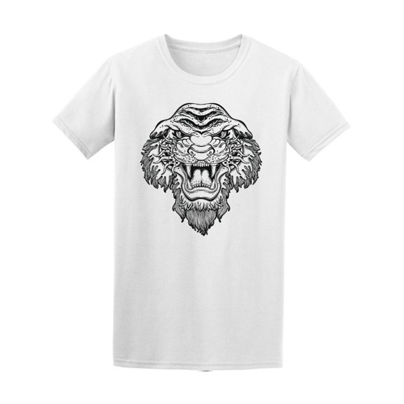 Angry Tiger Roaring Tee Men's -Image by Shutterstock