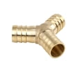 thumbnail image 3 of Conector adaptador de tubo de latón de 16 mm, accesorio en Y de 3 vías para manguera, para aire, agua, gas y aceite, 3 of 4