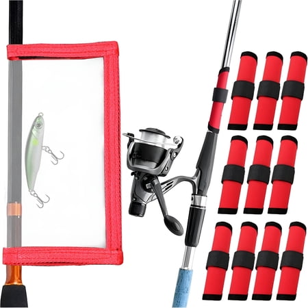 BESTSKY 10 Pack Fishing Lure Covers 1 Pack Clear Fishing Bait Wraps Lure Shield Fishing Lure Cover Lure Wraps for Fishing Rod Fishing Hook Bait Covers