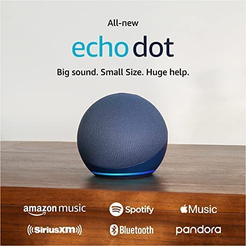 6AVE  Echo Dot (5Th Gen, 2022 Release) (Deep Sea Blue) With Accessories