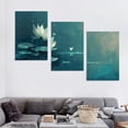 thumbnail image 4 of Leisuo Print On Canvas Art Wall Decor 12x16in x3 Lotus Pond 12x16x3pcs, 4 of 4