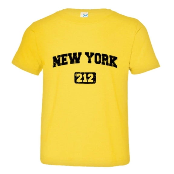 PleaseMeTees™ Toddler New York 212 Area Code I Love NY Distressed HQ Tee
