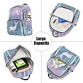 thumbnail image 5 of FORMRS Mini Backpack Purse for Women Quilted Travel Daypack Casual Shoulder Bag, Purple Night Deer, 5 of 7