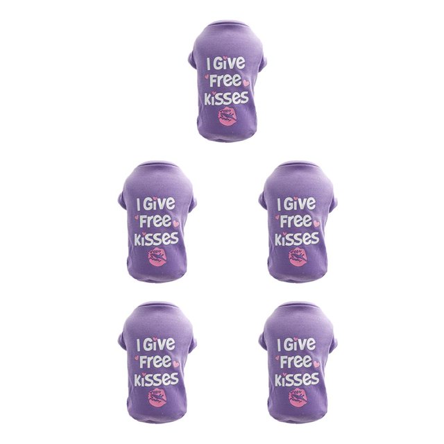 Ropa para mascotas Methold Abrigos para mascotas Easeful Multicolor Llamativo Lavable Moda Letras impresas Chaleco para perros Púrpura XS Type2 NO2