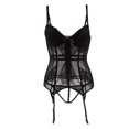 thumbnail image 2 of Mujeres Sex Corset Set Corset Liguero Bustier Body Ropa de dormir Ropa de dormir XXL-Negro Sunnimix Corsé sexy para mujer, 2 of 8