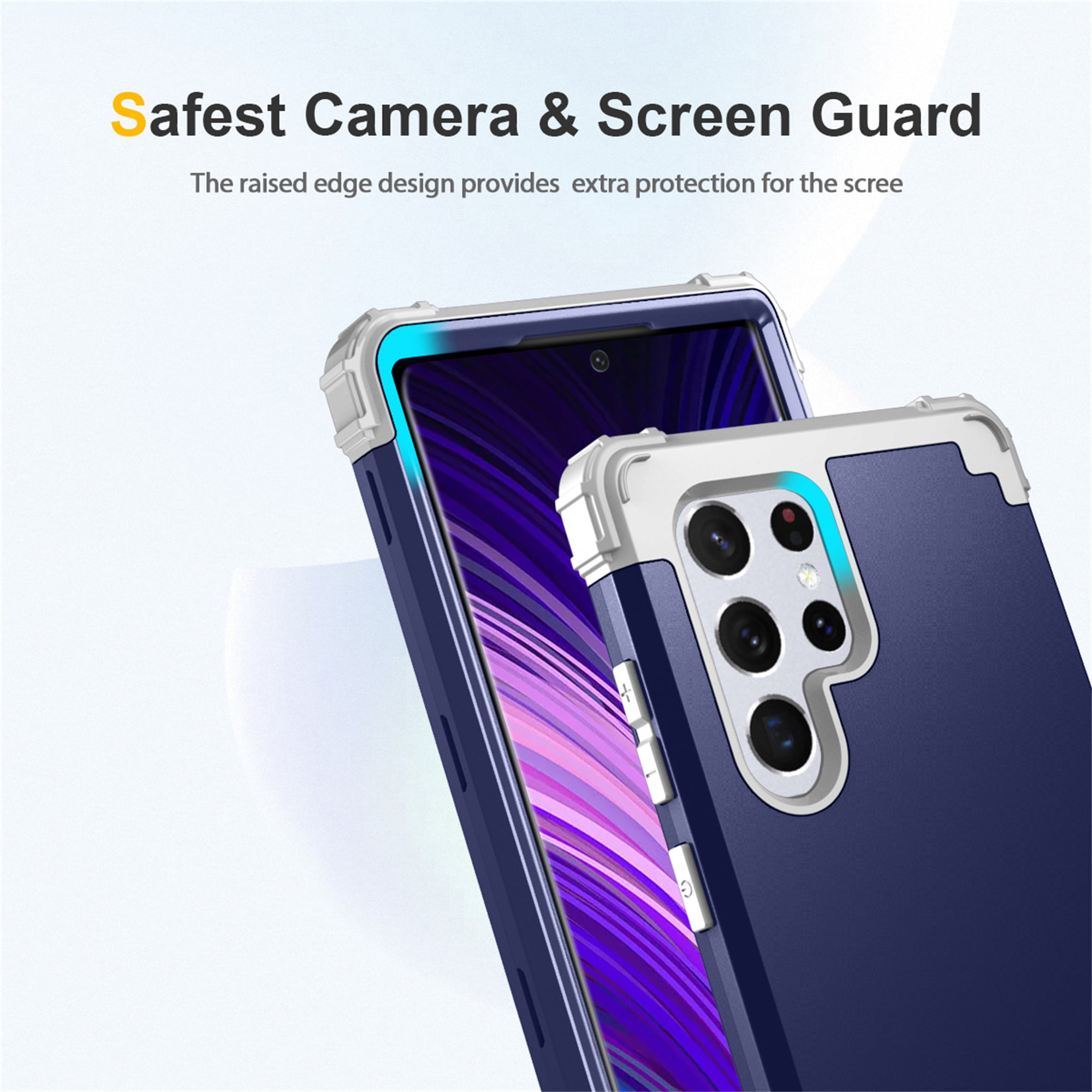 Wigento Handyhülle Für Samsung Galaxy S24 Ultra Schock TPU Schutz