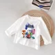 thumbnail image 3 of Camiseta de manga larga con estampado circular para niños y niñas, ropa de otoño, Tops de cuello redondo de dibujos animados de Anime, 3 of 5