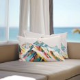 thumbnail image 4 of Outdoor Pillow Cover Abstract Mountain Set of 2 Waterproof Throw Pillowcases Snow Mount Art Painting Decorative Patio Furniture Pillows for Couch Garden Indoor & Outdoor Use, 4 of 9