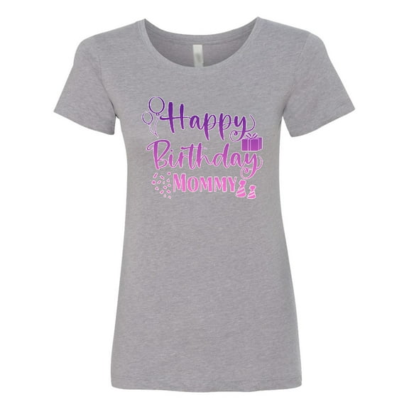 Inktastic Purple Happy Birthday Mommy Women's T-Shirt