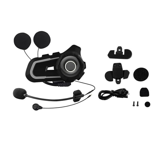 Intercomunicador Para Casco S2, Intercomunicador Bluetooth Para Motocicleta, Resistente Al Agua, Para Conductores, Auriculares Parlantes, Luz Inteligente, Casco Para Motocicleta, Auricular Bluetooth seitruly VI009467-03