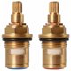 thumbnail image 1 of Ceramic Disc Head, Universal Pair Replacement Ceramic Pot for 1/2" Quarter Turn Tap 20 Slots x 50mm., 1 of 5