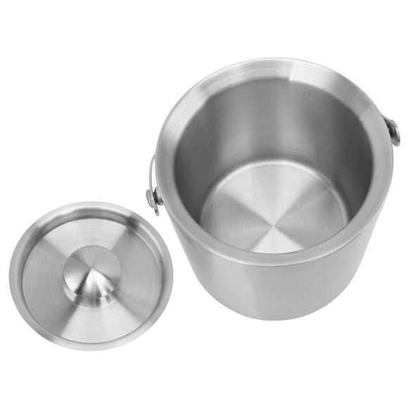 Double Walled Ice Bucket,Stainless Steel Ice Bucket Ice Bucket Portable Ice Bucket Extended Durability
