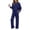 Dark Blue, variant on 2 Piece Sets for Women Lounge Set Long Sleeve Tops Wide Leg Pants Casual Tracksuit Matching Sets Cozy Sweatsuits Airport Fall Travel Outfits