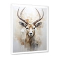 thumbnail image 4 of Designart "Ibex Amid Minimalism Ants I" Animals Antelope Picture Framed Wall Art Prints, 4 of 5