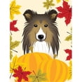thumbnail image 1 of Carolines Treasures BB2048GF Sheltie Thanksgiving Flag Garden, 1 of 3