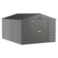 thumbnail image 1 of Arrow Select Steel Storage Shed, 10x14, Gris anthracite, 1 of 8