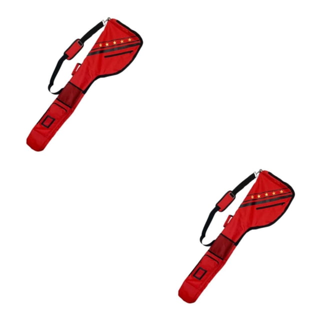 Yuarrent Estuche de transporte GolfsClub protector y duradero - Bolsa de viaje fácil de transportar para entusiastas del golf 49 Capacidad para rojo 2Conjunto