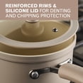 thumbnail image 5 of Farberware TrueCook 12pc Ceramic Cookware Set, Dishwasher and Oven Safe, Taupe, 5 of 18