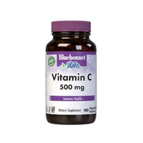 Bluebonnet Vitamin C 500mg Ascorbic Acid for Immune & Skin Health*, 180 Vegetable Caps