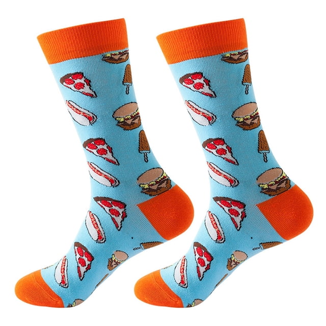 Chaussettes Femmes Automne et Hiver à Imprimé de Fruits, Bas Moyens, Chaussettes de Sport, Chaussette Multicolore