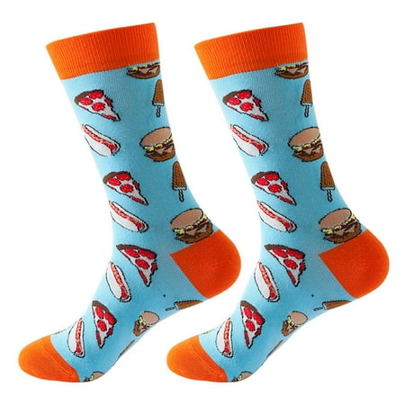 

Yinguo Women Autumn And Winter Fruits Printed Medium Stockings Socks