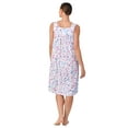thumbnail image 4 of Aria Women's Sleeveless 40" Cotton Nightgown, Sizes XS-5X, 4 of 8