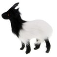 thumbnail image 2 of Mini simulación de cabra oveja animal muñecos de peluche niños juguete árbol decoración Blanco negro, 2 of 9