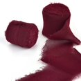thumbnail image 1 of Edged Chiffon Ribbon Silk-Like Ribbons Wedding Invitation Bouquet Fabric Ribbons 4cmx5m Christmas Decoration Gift Wrapping, 1 of 7