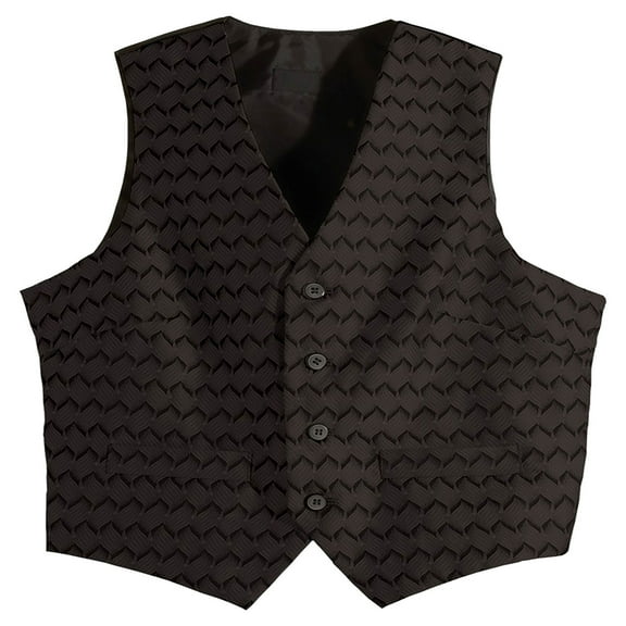 Edwards Garment Men's Swirl Brocade Pattern V-Neck Vest, Style 4391