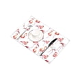 thumbnail image 3 of MKHERT Watercolor Pink Flamingo Birds Placemats Table Mats for Dining Room Kitchen Table Decoration 12x18 inch,Set of 6, 3 of 4