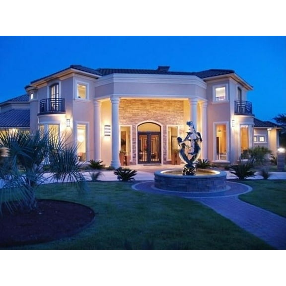 015-9303: Chateau Luxury 4 Bed, 7 Bath Luxury Home Plan, 7721 Sq Ft: Full Blueprints with License to Build by Home Plan Marketplace - Lesuto