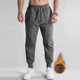 thumbnail image 5 of Inleife Mens Solid-Color Casual Loose Sporty Sweatpants Fitness Warm Pockets Drawstring Elastic Waistband Pullover Sweatpants, 5 of 6
