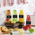thumbnail image 4 of Set of 4 Glass Carafe with 8 Lids, 1 Liter /34oz Beverage Serveware Carafe, Beverage Pitcher Carafe Set for Mimosa Bar, Brunch, Cold Water, Juice, Mi, 4 of 6