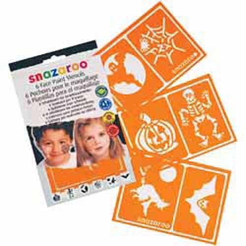 Snazaroo STENCILS Adventure BOYS Face Paint Party Make Up Reusable Face Painting 