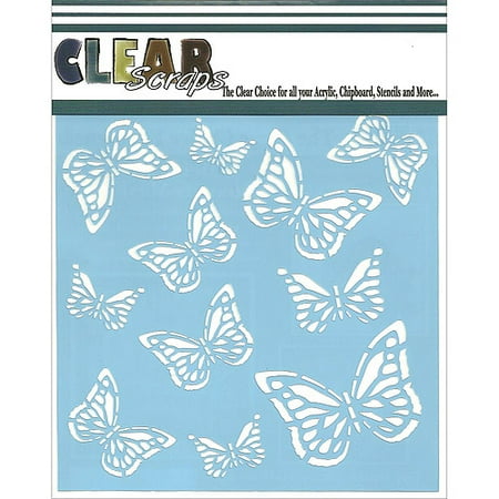 Clear Scraps Stencils 6