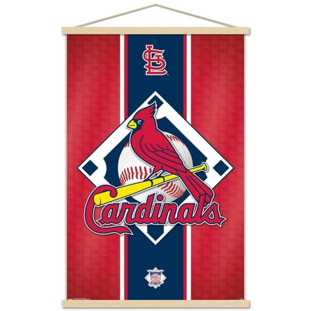 MLB St. Louis Cardinals – Logo 15 Wall Poster with Wooden Magnetic Frame 22.375 x 34
